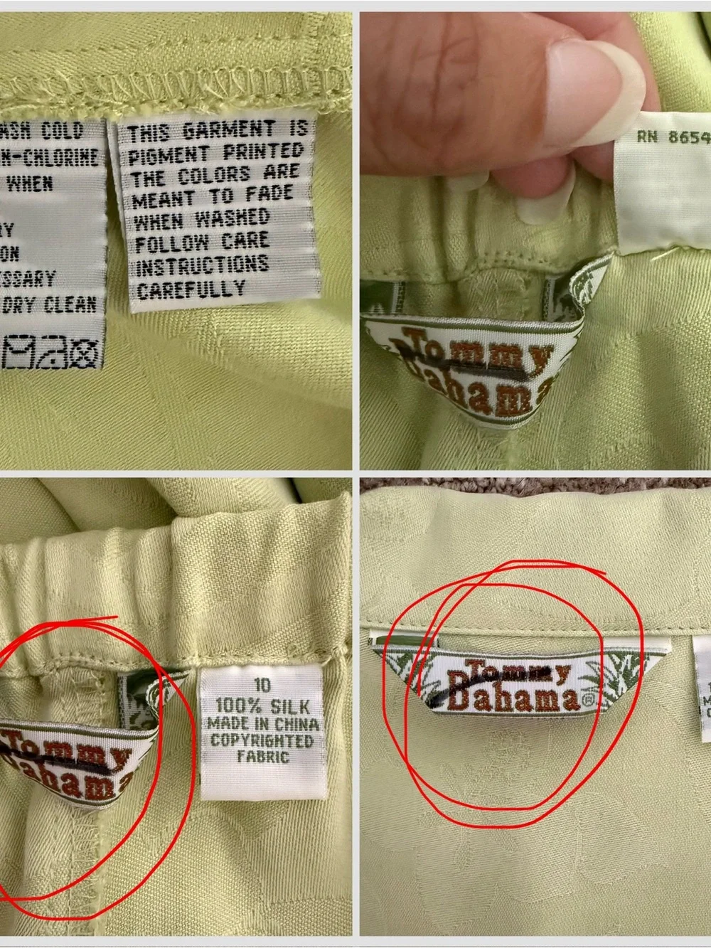 Tommy Bahama brand tommy